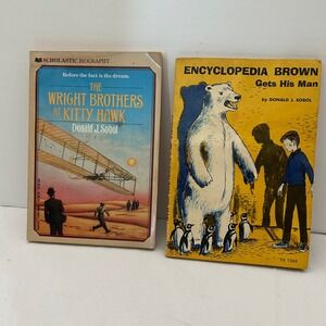 Vintage Scholastic Wright Brothers &‎ Encyclopedia Brown Book Lot